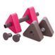 Гантель для аквафитнеса и аквааэробики аква-гантель Aqua Dumbbell MadWave Triangle Bar Float M082601 цвет серый