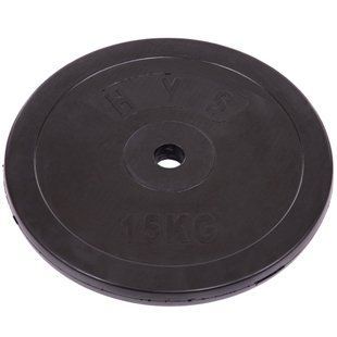 Блины диски обрезиненные SHUANG CAI SPORTS TA-1446-15S 30мм 15кг черный