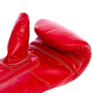 Снарядные перчатки-блинчики для бокса кожаные FAIRTEX TGT7 размер M цвет красный