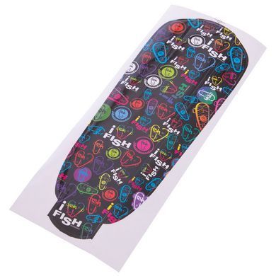 Пенни борд Penny Board круизер пластиковый RUBBER SOFT 22" FISH SK-412-7 цвета в ассортименте