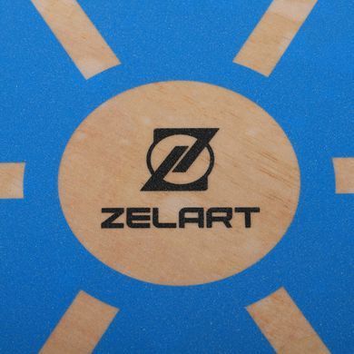 Диск балансировочный балансборд деревянный WOOD BALANCE BOARD Zelart FI-9666 39x7,5см синий