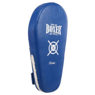 Лапа боксерська пряма подовжена тренувальна Кожвініл BOXER NEW 2009-N колір чорний