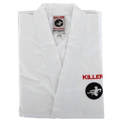 Кімоно для карате куртка штани та пояс KILLER CO-7973 розмір 0 (зріст 130)