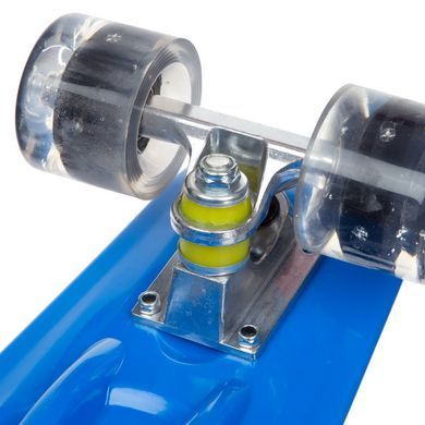 Пенни борд Penny Board круизер пластиковый со светящимися колесами 22" FISH SK-881-10 синий