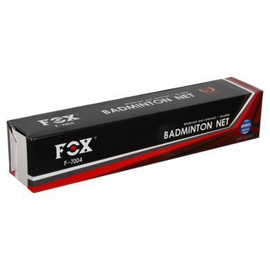 Сетка для бадминтона FOX C-0018 6,1x0,76м красный-белый