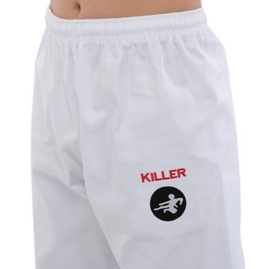 Кімоно для карате куртка штани та пояс KILLER CO-7973 розмір 0 (зріст 130)