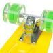 Пенни борд Penny Board круизер пластиковый со светящимися колесами 22" FISH SK-881-1 желтый