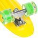 Пенни борд Penny Board круизер пластиковый со светящимися колесами 22" FISH SK-881-1 желтый