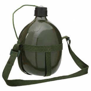 Фляга с ремнем Zelart TY-4836-1_5 1,5л оливковый