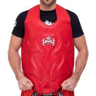 Жилет захисний для тайського боксу та кікбоксингу TOP KING Competition TKBDPC розмір S колір червоний