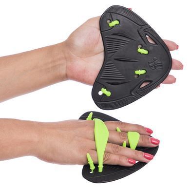 Лопатки на пальцы для плавания MadWave FINGER PADDLES M074604001W черный