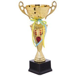 Кубок спортивний нагородний Zelart Flame Y153A висота 36см золотий