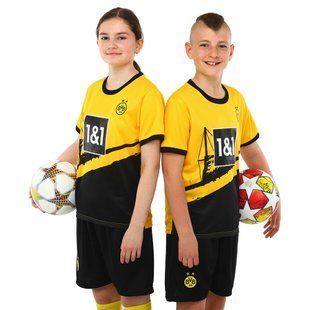 Форма футбольна дитяча із символікою футбольного клубу BORUSSIA DORTMUND домашня 2024 Zelart CO-6264 розмір 20, вік 6років, зріст 110-115