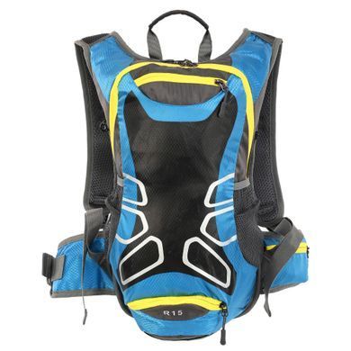 Моторюкзак с местом под гидратор MONSTER MS-6339-BL 14л 45x25x12см серый-синий