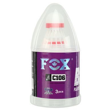 Волани для бадмінтону нейлонові 3штуки FOX C106 колір білий