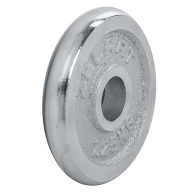 Блины диски хромированные Zelart TA-7786-1_25 31мм 1,25кг хром