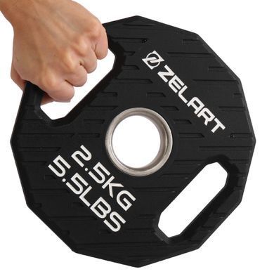 Блины диски TPU 2 Handle металлическая втулка Zelart TA-6996-2_5 &oslash;51мм 2,5кг черный