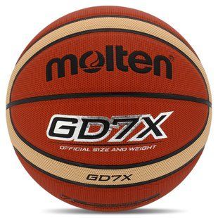М'яч баскетбольний MOLTEN BGD7X розмір 7 помаранчевий