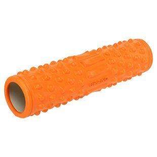 Ролер масажний циліндр (ролик мфр) 45см Grid Spine Roller Zelart FI-9388 колір помаранчевий