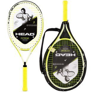 Ракетка для большого тенниса детская HEAD Extreme Junior 231404-SC00 9-11лет 26" белый-желтый