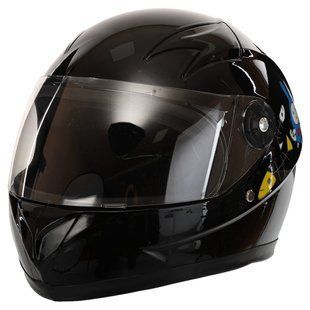 Мотошлем детский интеграл (full face) Zelart MT-3296 размер S цвет черный