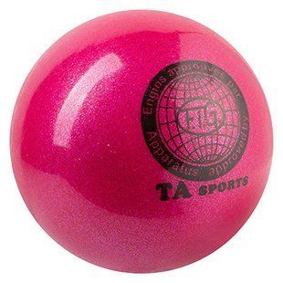 М'яч гімнастичний d-16см 280гр TA SPORT рожевий TA280-3