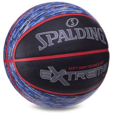 М'яч баскетбольний гумовий SPALDING NBA Extreme SGT 83501Z розмір 7 чорний-синій