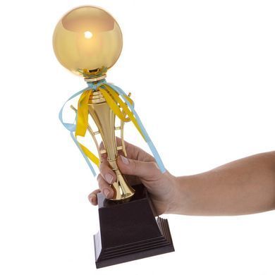 Кубок спортивный наградной Zelart Ball C-303 высота 33см золотой