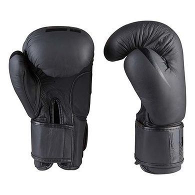 Боксерские перчатки кожаные Venum 10 oz черные VM3215/10BK