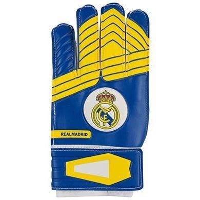 Вратарские футбольные перчатки REALMADRID размер 5 желто-синие GGLG-RM5