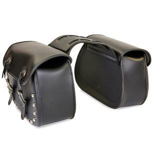 Кофри бокові для мотоцикла зі шкірозамінника HARLEY DAVIDSON H19 2 кофра чорний