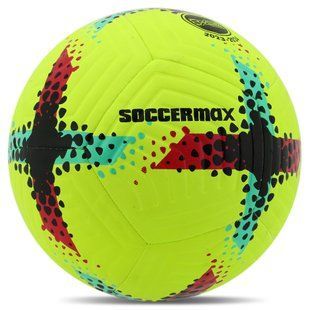 М'яч футбольний HYBRID SOCCERMAX FB-4361 колір жовтий-синій
