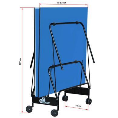 Стол для настольного тенниса GSI-Sport Indoor Gk-4 MT-4692 синий