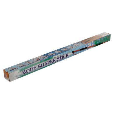 Палка гимнастическая с эспандерами Gym Stick для фитнеса Zelart F-932 1м черный-красный
