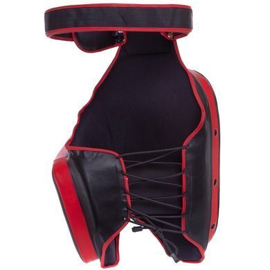 Захист стегна тренерський для відпрацювання лоу-кіків UFC PRO Thigh UCP-75191 чорний-червоний