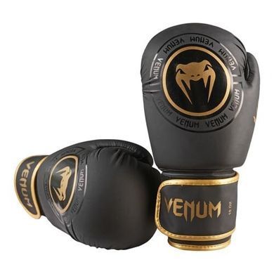 Боксерські рукавички Venum 8 oz чорні VM8825-8BL