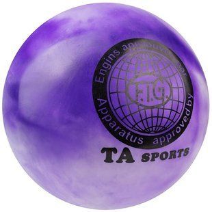 М'яч гімнастичний d-16см 280гр TA SPORT мраморно-фіолетовий TA280-23