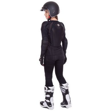 Моточерепаха компрессионная женская SCOYCO Hermes Body armor AM03W размер S цвет черный