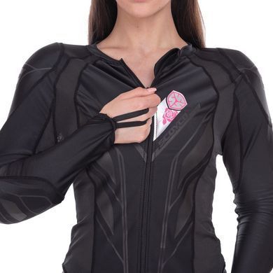 Моточерепаха компрессионная женская SCOYCO Hermes Body armor AM03W размер S цвет черный