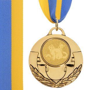 Медаль спортивна зі стрічкою тематична Zelart AIM Кішки C-4846-0061 колір золотий