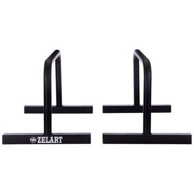 Брусья мобильные паралетсы упоры для отжиманий Zelart PUSH-UP BAR TA-2277 2шт 60х35х32см черный