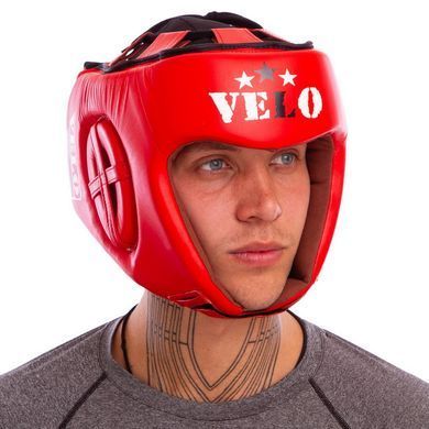 Шолом боксерський професійний шкіряний AIBA VELO 3080 розмір S