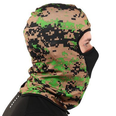 Балаклава подшлемник Zelart MS-9291 цвет камуфляж woodland
