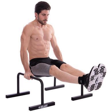Брусья мобильные паралетсы упоры для отжиманий Zelart PUSH-UP BAR TA-2277 2шт 60х35х32см черный