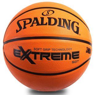 М'яч баскетбольний гумовий SPALDING EXTREME SOFT GRIP OUTDOOR 83191Z розмір 7 помаранчевий