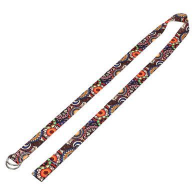 Ремень для йоги с кольцами Zelart FI-6975-9 183x3,8см мультиколор