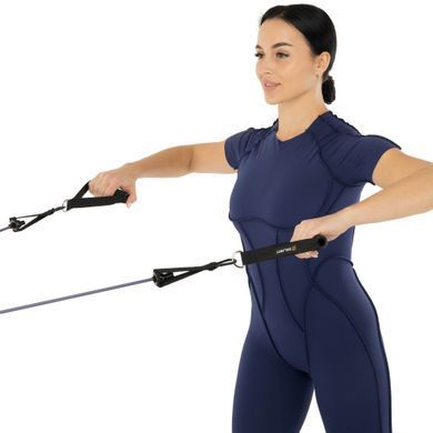 Эспандер многофункциональный для фитнеса 5 жгутов Resistance Band Zelart FI-5449 в чехле цвета в ассортименте