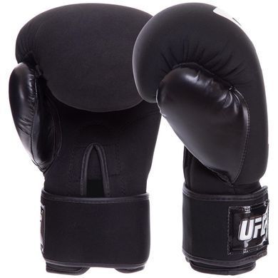 Рукавиці боксерські на липучці неопренові UFC PRO Washable UHK-75007 S-M чорний