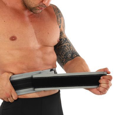 Пояс атлетичний посилений регульований QUICK LOCKING WEIGHTLITING BELT EZOUS O-02 розмір M