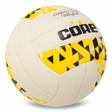 Мяч волейбольный Composite Leather CORE CRV-035 №5 белый-желтый